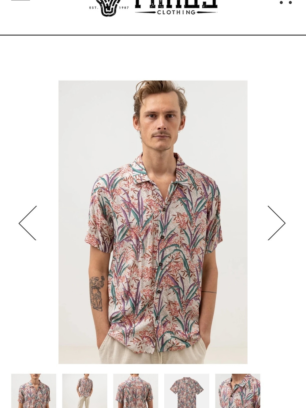 Rhythm Button Down Short-Sleeve Shirt